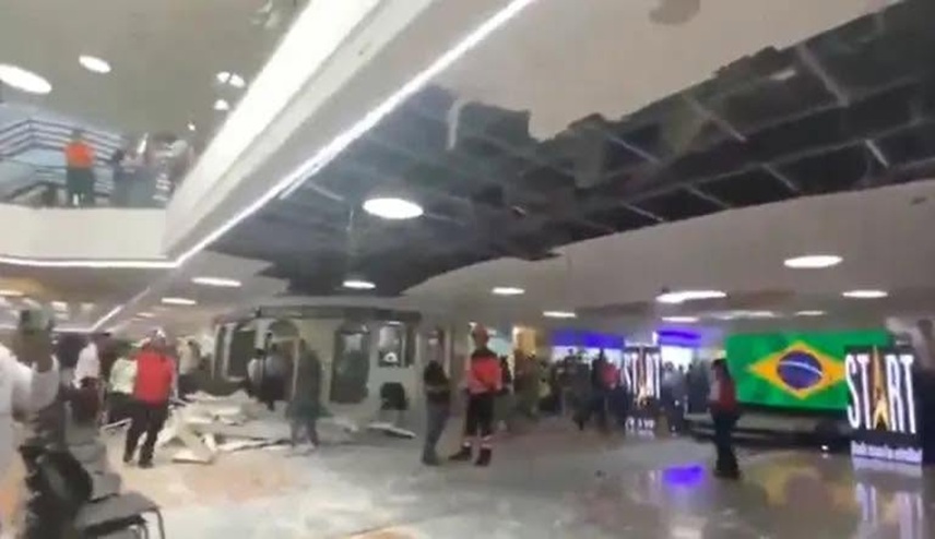 Colapso de cubierta en Unicentro Medellín deja varias personas lesionadas