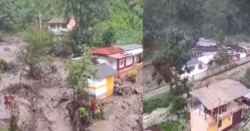 Emergencia por avalancha en Santa Inés, Andes: más de 150 personas fueron evacuadas y varias veredas quedaron incomunicadas