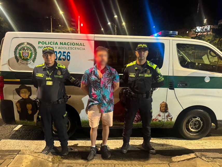 Denuncia ciudadana permitió la captura de un estadounidense señalado de explotación sexual de una adolescente en Medellín