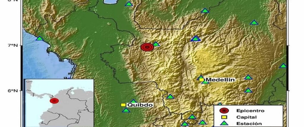 Temblor de tierra en Antioquia