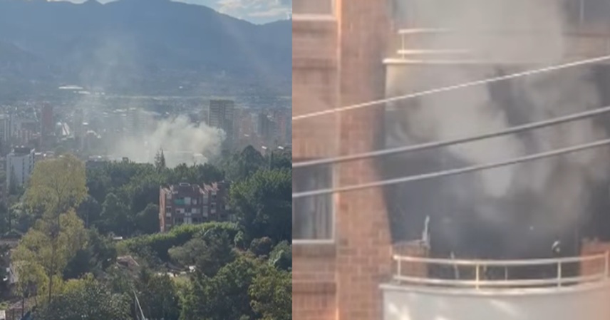 Incendio en El Poblado Medellín