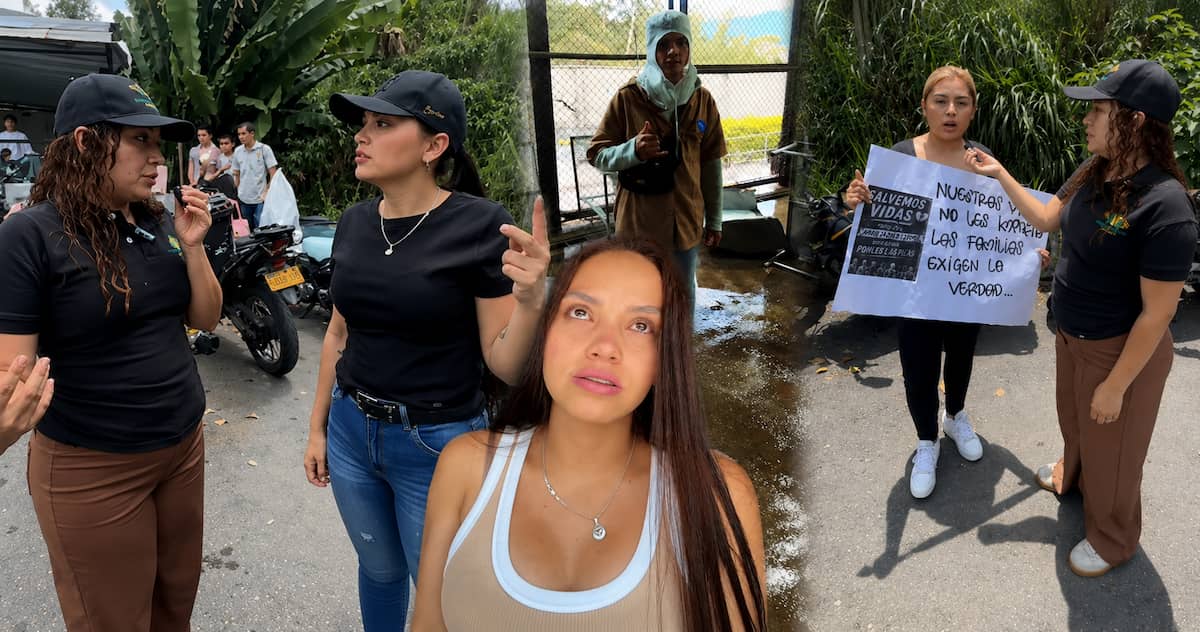 Familia realiza plantón tras fallecimiento de joven trabajador en Pollocoa en San Antonio de Prado