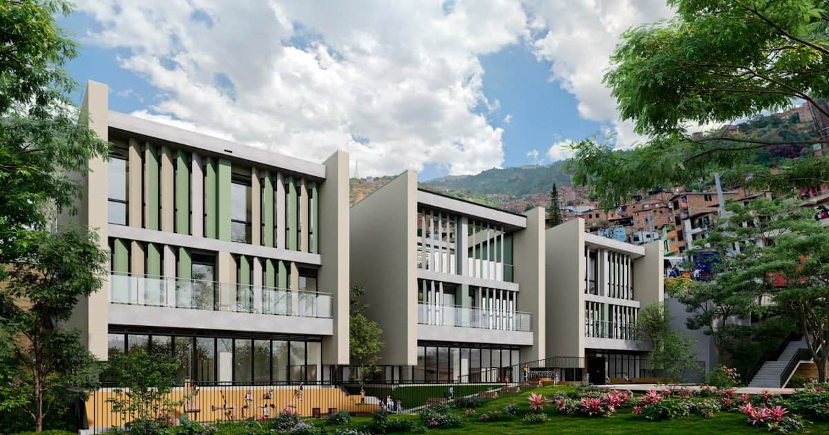 Nuevo jardín infantil de Buen Comienzo que será construido en la comuna Popular de Medellín.
