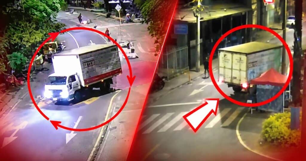 Vehículo de carga inmovilizado en Medellín tras ser identificado por cámaras mientras presuntamente arrojaba escombros en vías públicas.
