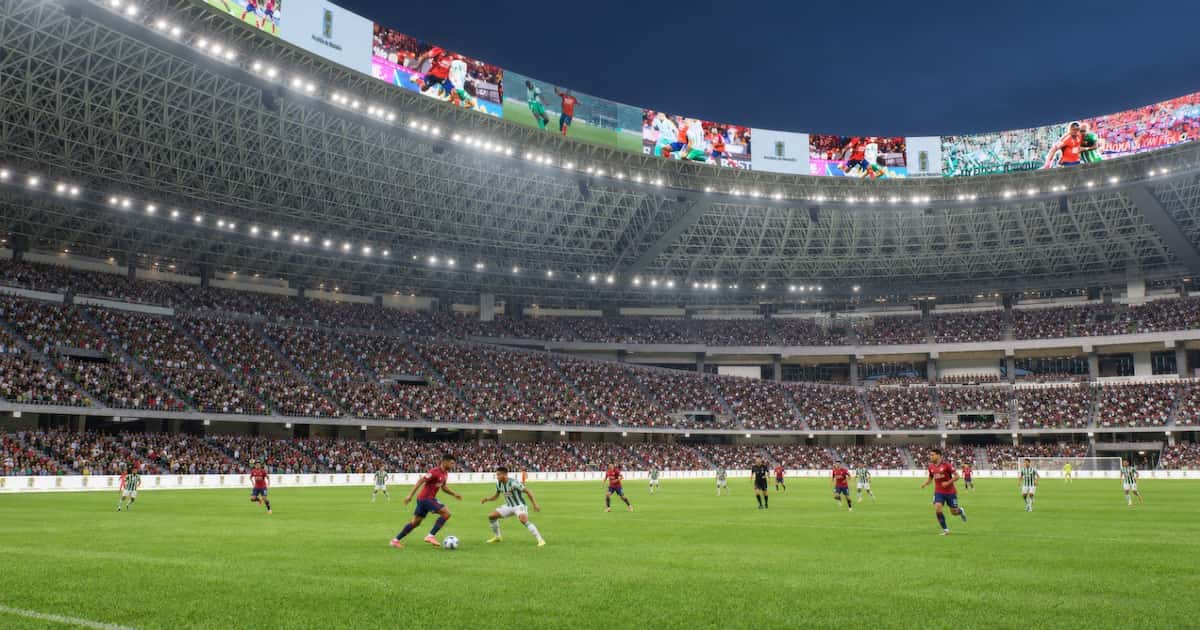 Render del proyecto de modernización del Estadio Atanasio Girardot en Medellín
