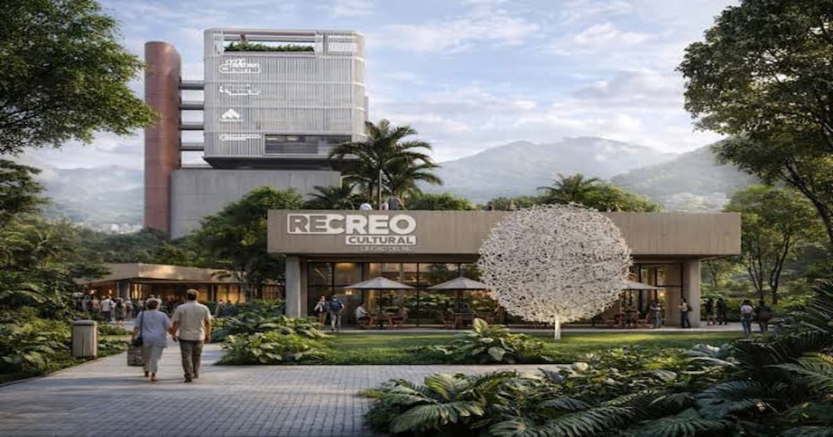 Construcción del ReCreo Cultural Ciudad del Río en Medellín