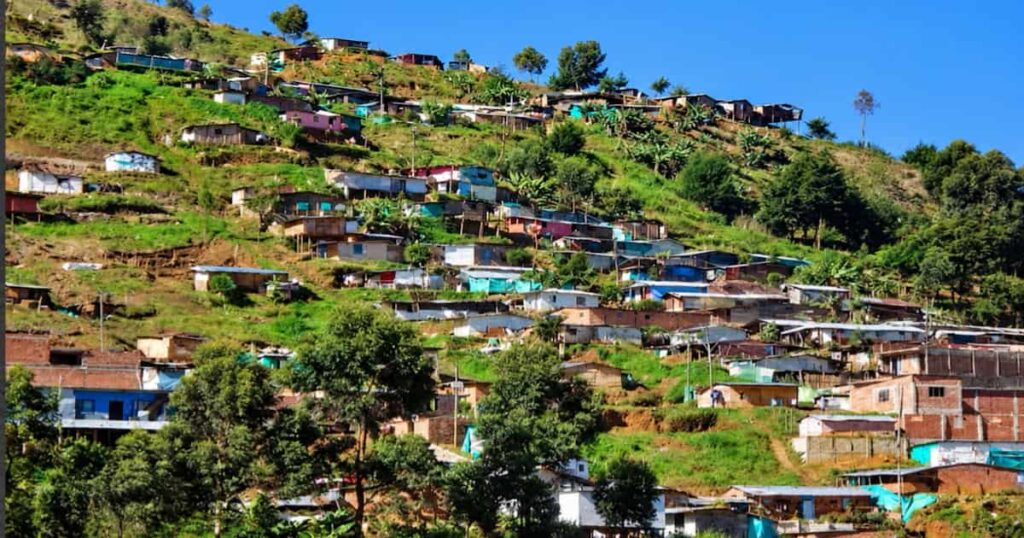 Barrio Manrique La Honda, en el nororiente de Medellín.