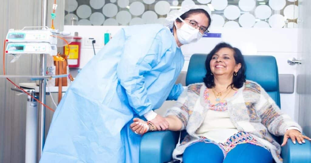 Atención de pacientes oncológicos en una institución de salud.